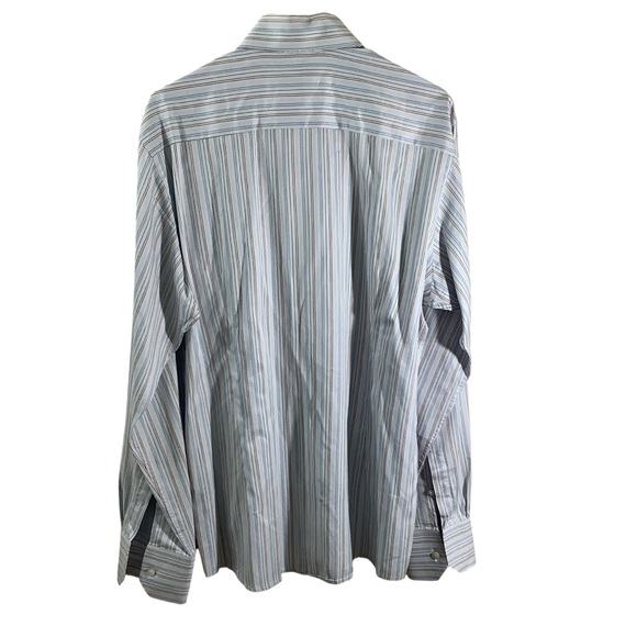 Eton Striped Casual Button Down Shirts Long Sleeve Wrinklefree Cotton - Picture 4 of 6
